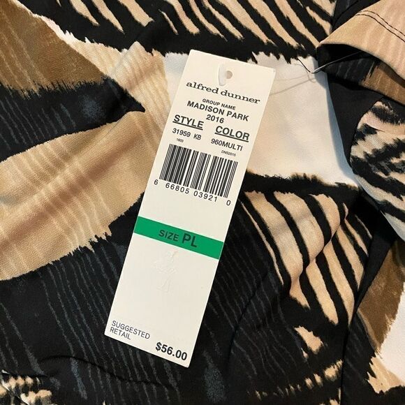 NWT Alfred Dunner Womens Blouse Featuring Beads Around the Neck Size PL - Picture 7 of 7